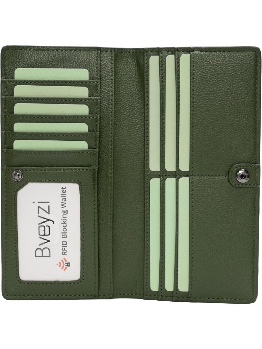 Ultra Slim Thin Leather RFID Blocking Bifold Wallet Clutch for Women - Stylish
